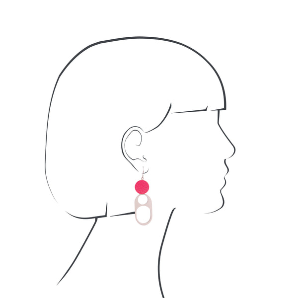 Encircle Drop Earring - Natural