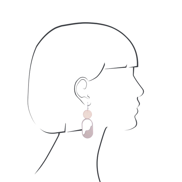 Wave Drop Earring - Natural